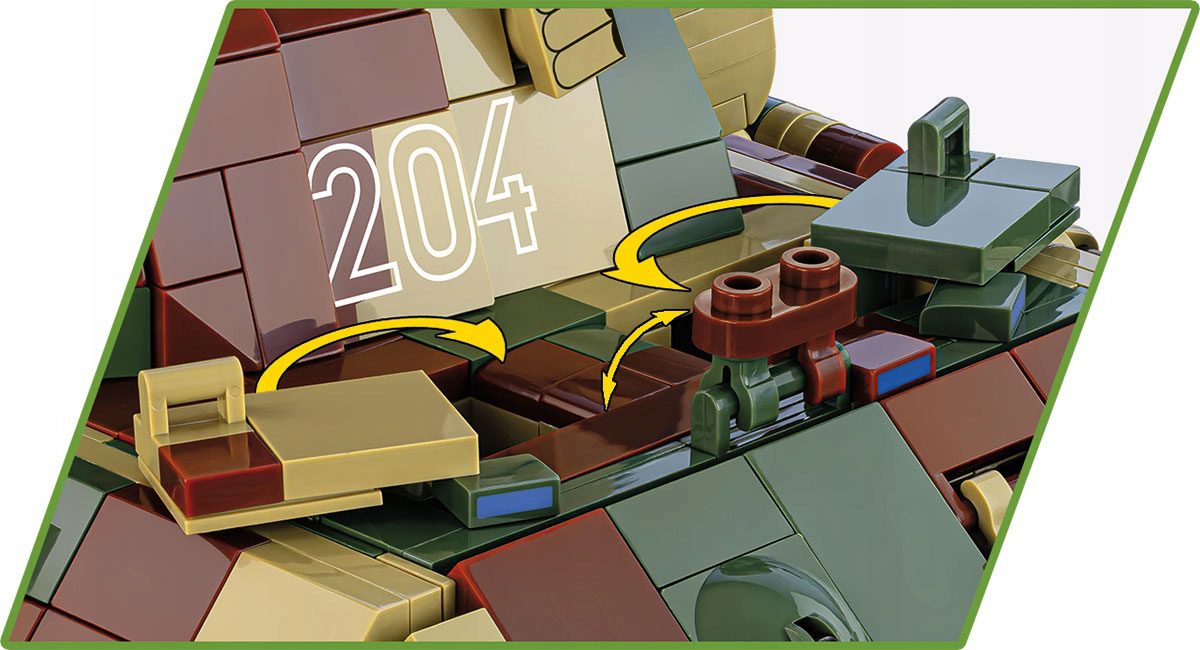 Klocki Cobi 2654 Panther A Model Niemiecki Czołg II WŚ 1152 el. - obrazek 6