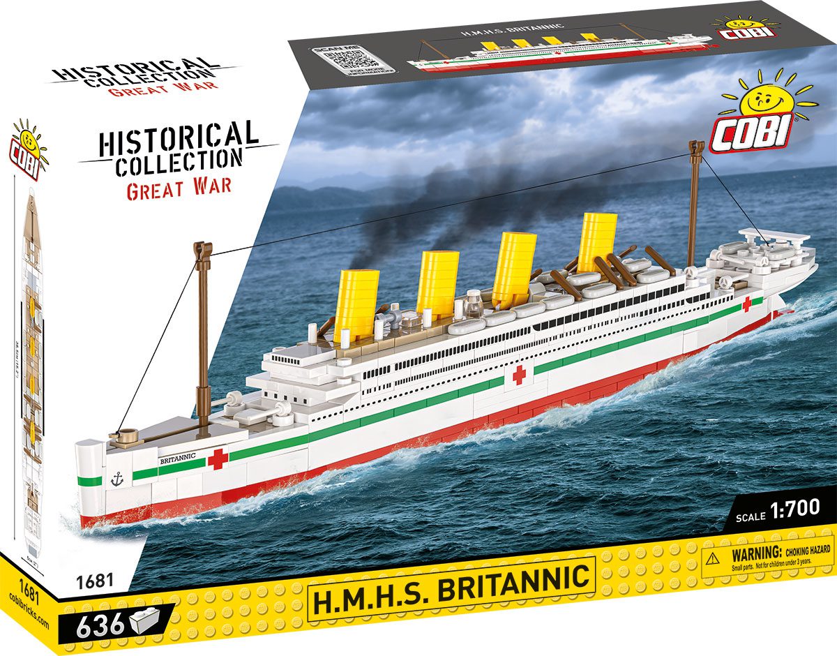 Klocki Cobi 1681 Statek HMHS Britannic Siostrzany Titanic I WŚ 636 el. - obrazek 4