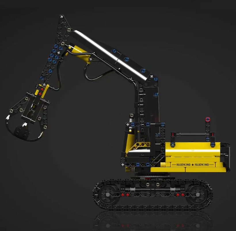 Klocki Mould King 17077 Koparka Obrotowa z Chwytakiem 866 el. - obrazek 3
