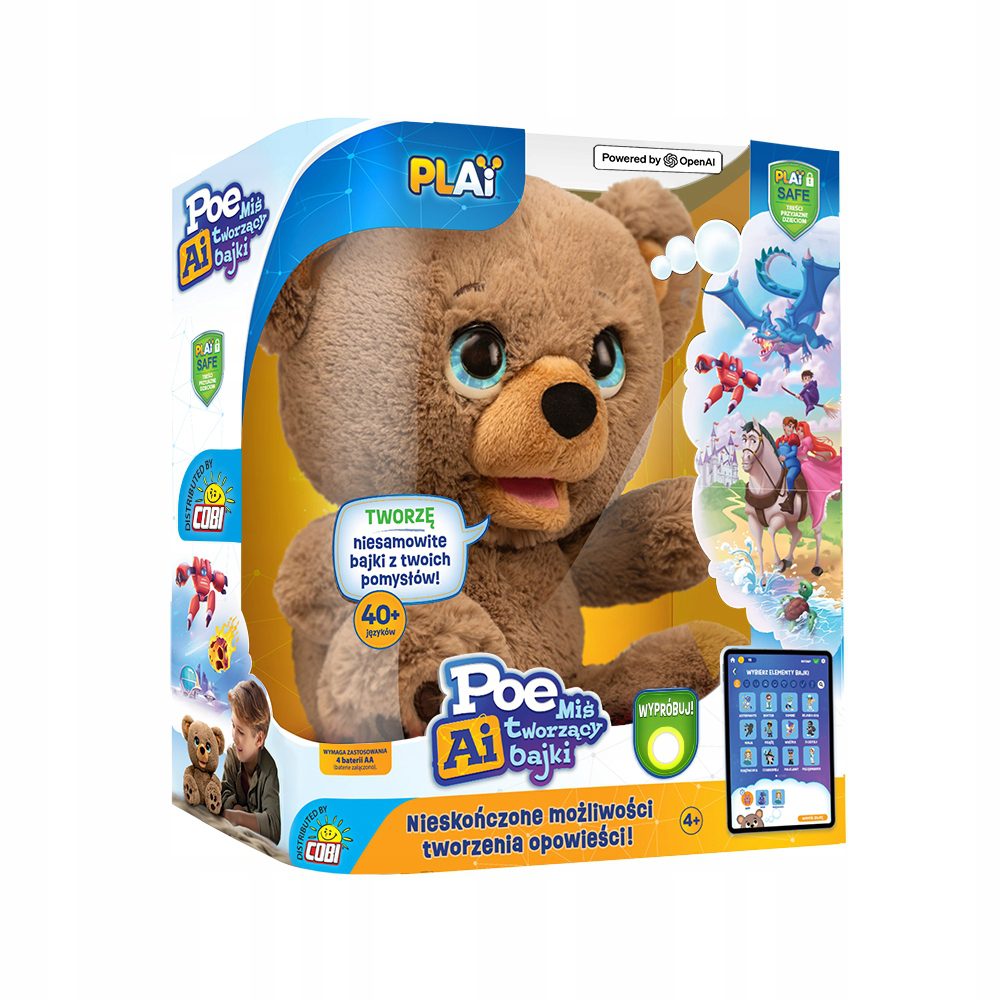 Interaktywny Miś POE AI – pluszowy narrator bajek z technologią sztucznej inteligencji