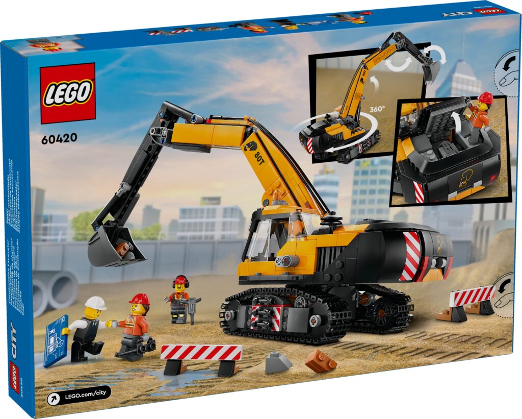 LEGO City 60420 Koparka Budowlana – zestaw 633 elementów
