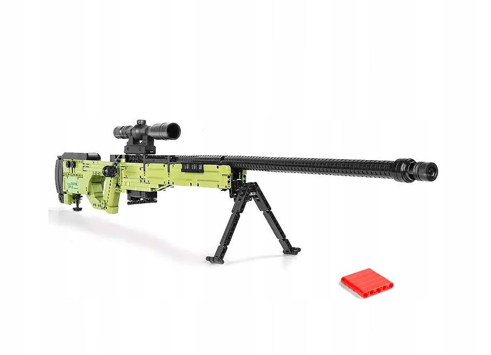 Klocki Techniczne Mould King 14010 Karabin AWM 1628 el Model Kolekcjonerski