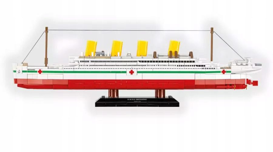 Klocki Cobi 1681 Statek HMHS Britannic Siostrzany Titanic I WŚ 636 el. - obrazek 3