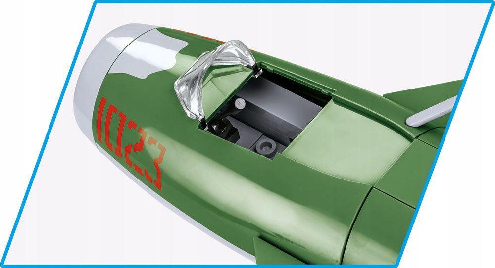 Klocki COBI 5824 Samolot Odrzutowy Polskich Sił Zbrojnych LIM5 (MIG17) 1959 - obrazek 7