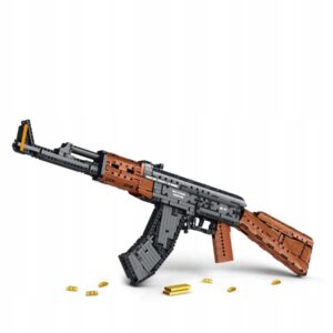 Model karabinu AK47 z klocków Reobrix – zestaw 1366 elementów