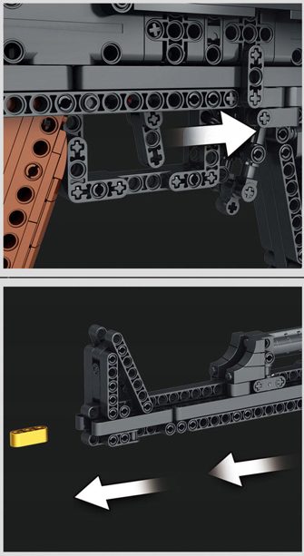 Klocki Reobrix 77005 Strzelający Karabin AK47 1366 el. - obrazek 9