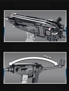 Klocki Reobrix 77029 Strzelający Pistolet Maszynowy Scorpion