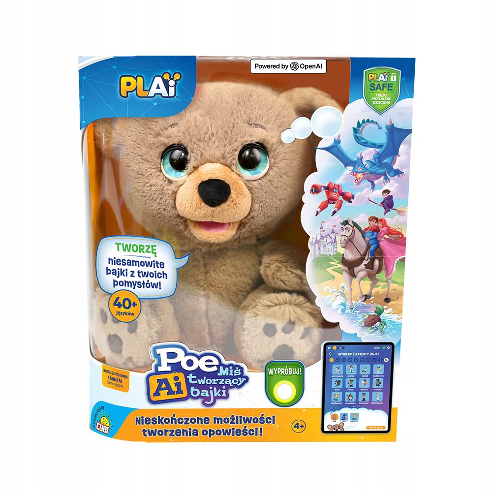 COBI Miś POE AI - Interaktywny Miś Tworzący i Opowiadający Bajki dla Dzieci - obrazek 2