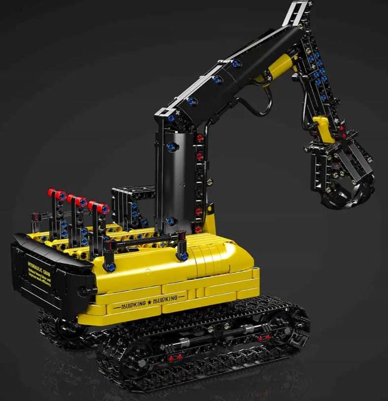 Klocki Mould King 17077 Koparka Obrotowa z Chwytakiem 866 el. - obrazek 2