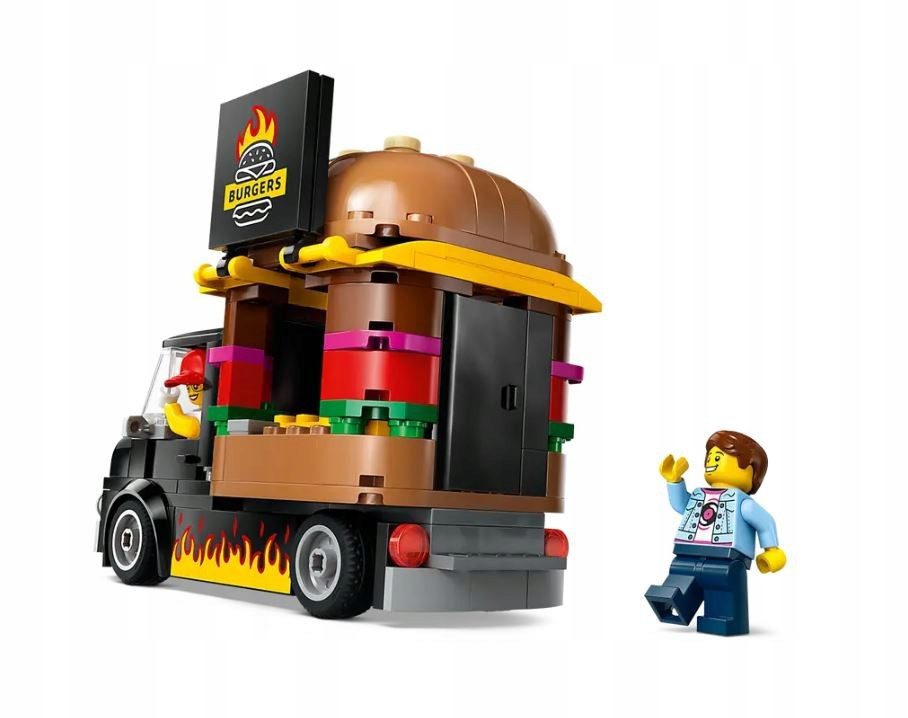 Klocki Lego City 60404 Ciężarówka Z Hamburgerami Foodtruck 194 el. - obrazek 2