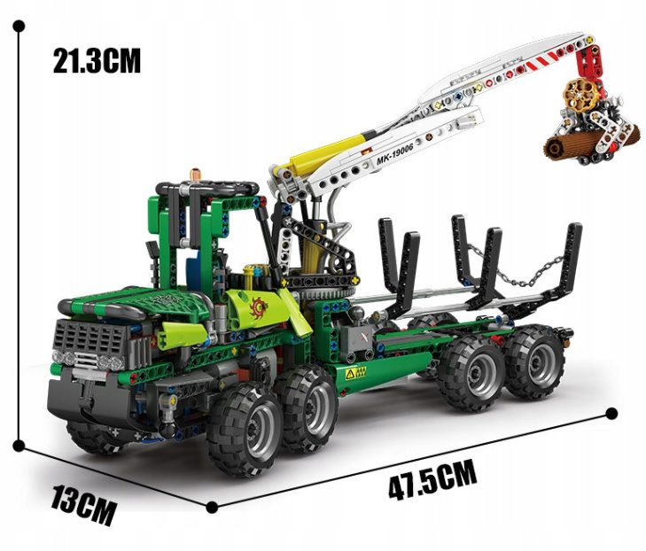 wymiary zestawu mould king żuraw leśny