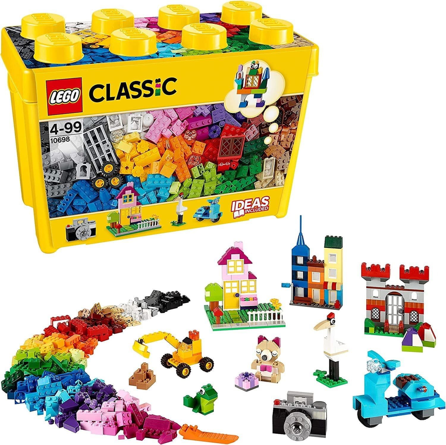 LEGO 10698 Classic - Kreatywne Klocki w Dużym Pudełku dla Dzieci 790 el.
