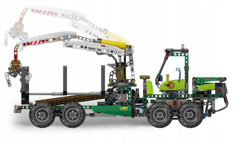 Klocki Mould King 19006 RC Pneumatyczny Żuraw Leśny 938 el. - obrazek 9