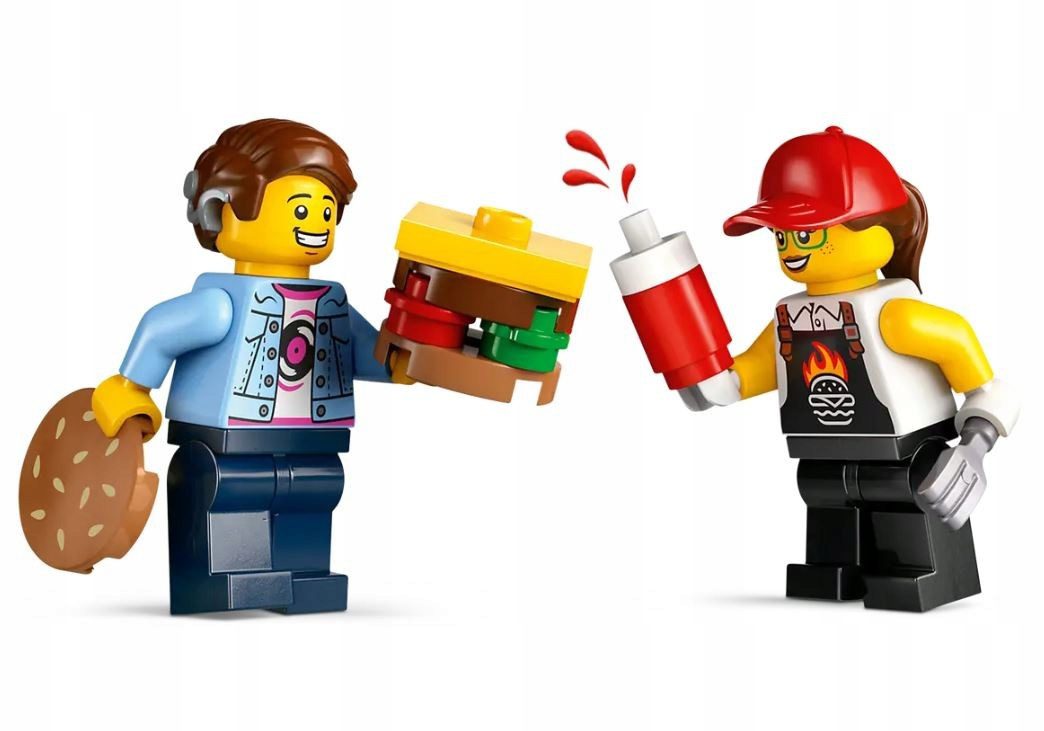 Klocki Lego City 60404 Ciężarówka Z Hamburgerami Foodtruck 194 el. - obrazek 8