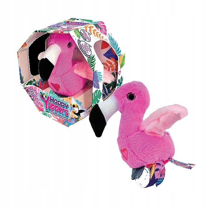 HAPPY YAPPERS Flaming - Wesołe Gadułki, Interaktywny Zwierzak Zabawka - obrazek 3