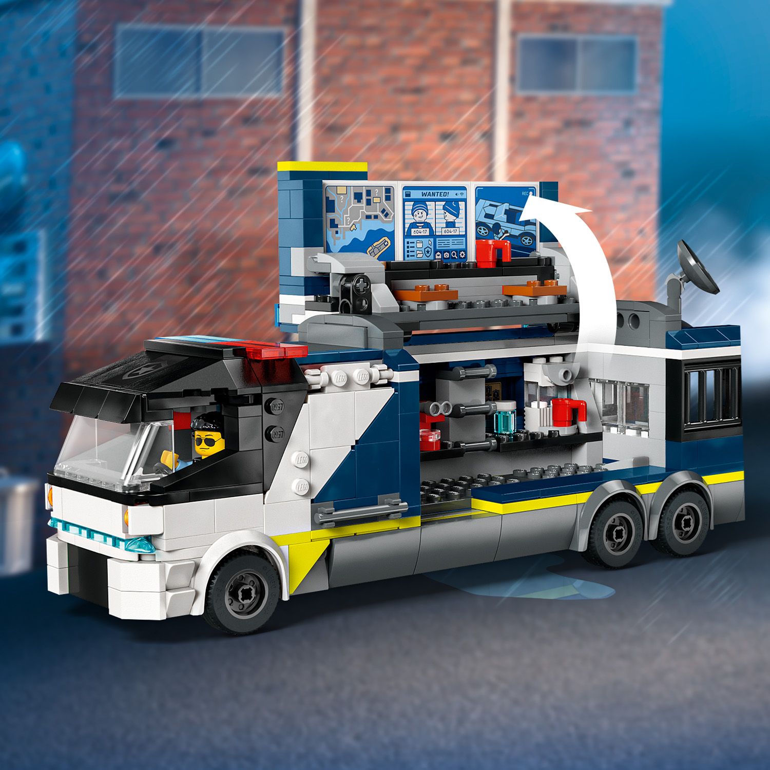 Klocki LEGO City 60418 Policja - Mobilne Laboratorium Kryminalistyki 674 el - obrazek 3
