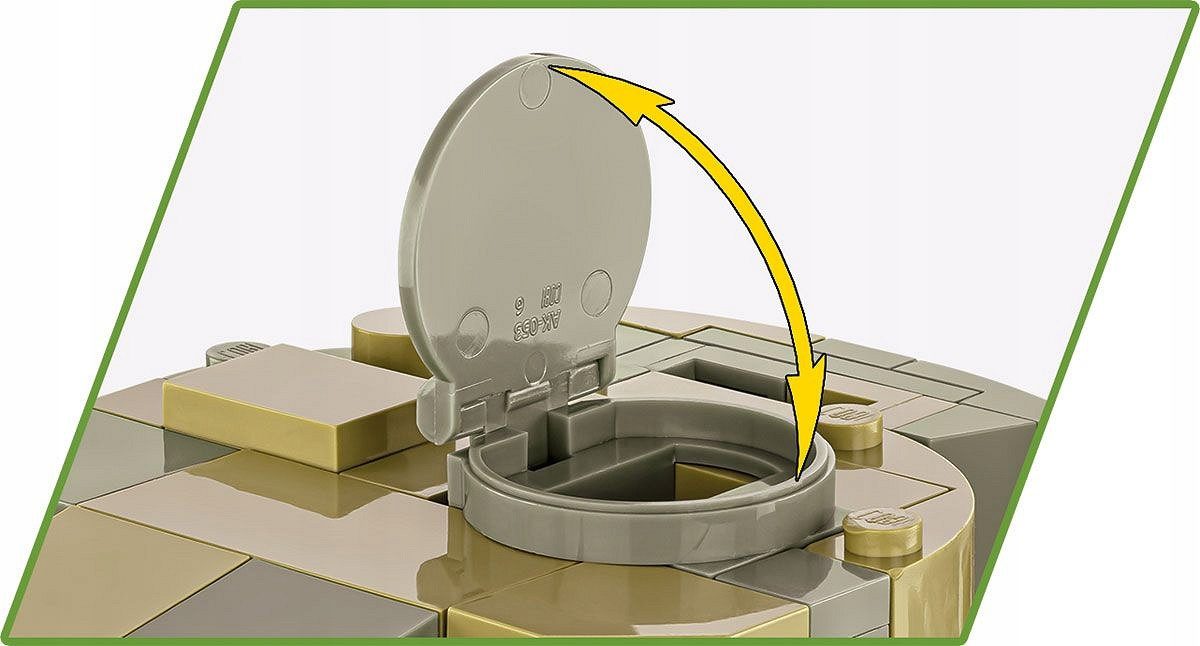 Klocki Cobi 3123 TIGER 131 Niemiecki Czołg Tiger I II WŚ 896 el. - obrazek 8