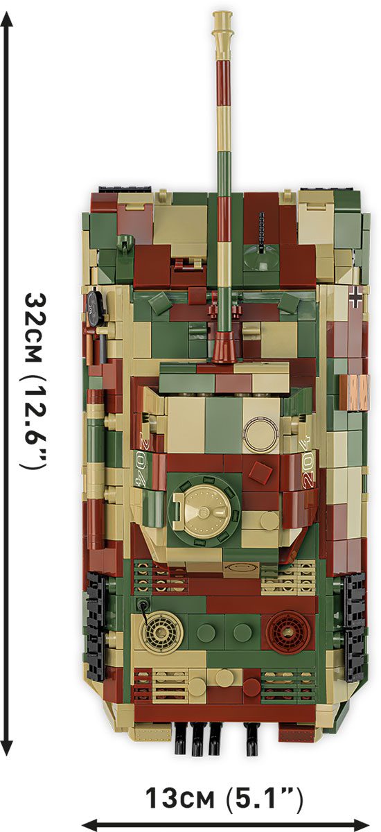 Klocki Cobi 2654 Panther A Model Niemiecki Czołg II WŚ 1152 el. - obrazek 10