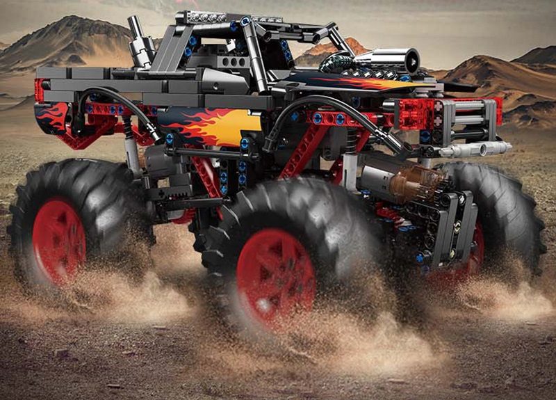 Klocki Mould King 18008 Zdalnie Sterowany Monster Truck 889 el. - obrazek 2