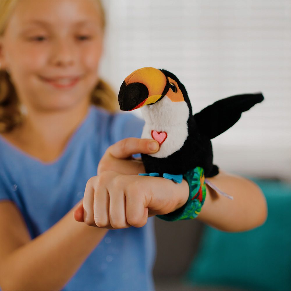 HAPPY YAPPERS Tukan - Wesołe Gadułki, Interaktywny Zwierzak Zabawka - obrazek 5