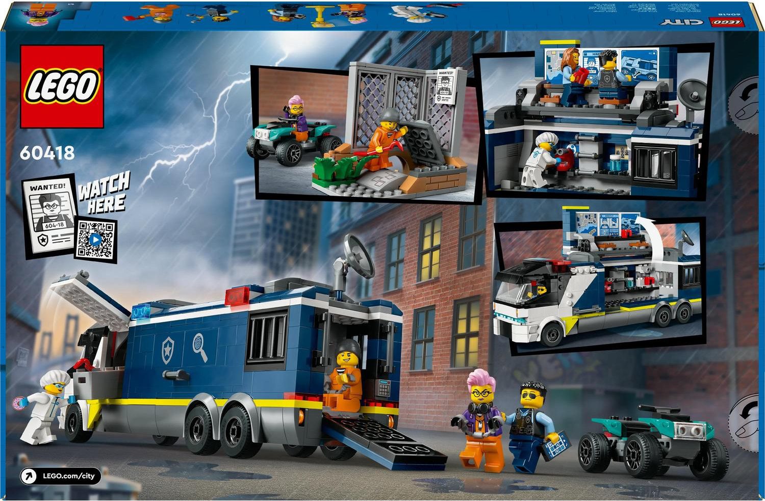 Klocki LEGO City 60418 Policja - Mobilne Laboratorium Kryminalistyki 674 el - obrazek 8