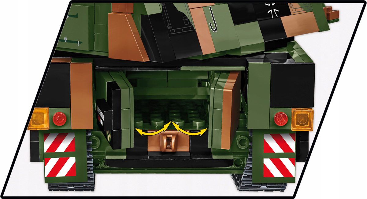 Klocki Cobi 2628 - Panzerhaubitze 2000 Niemiecka Haubica Samobieżna 1006 el - obrazek 9