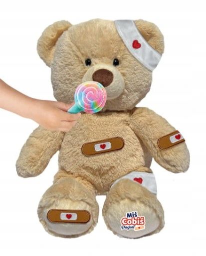 Miś COBI Cobiś Pacjent - Interaktywny Miś do Zabawy w Lekarza dla Dzieci - obrazek 4