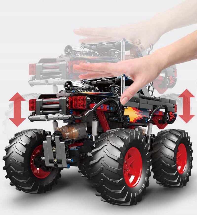 Klocki Mould King 18008 Zdalnie Sterowany Monster Truck 889 el. - obrazek 5