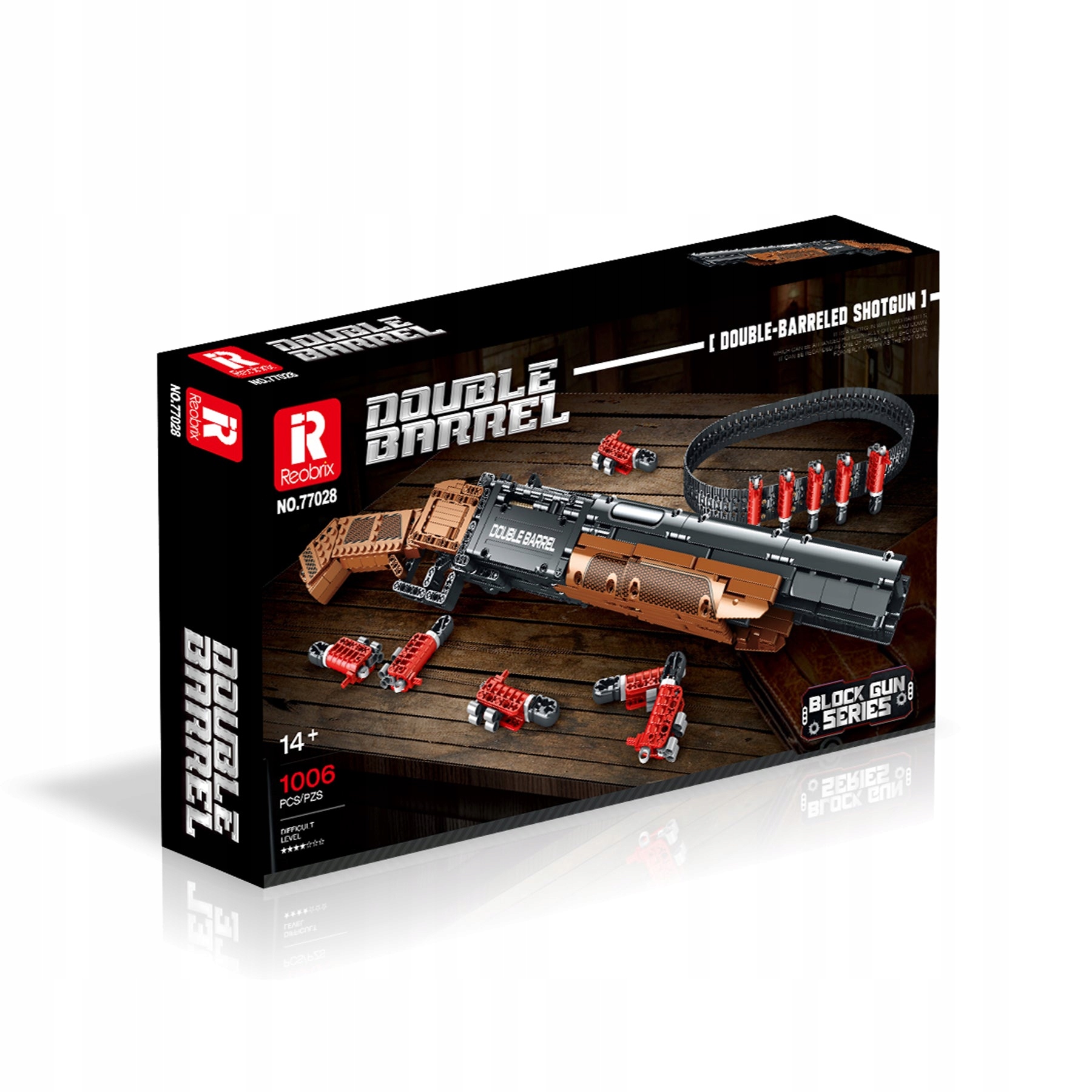 Klocki Reobrix 77028 Strzelająca Strzelba Dwulufowa 1006 el. - obrazek 6