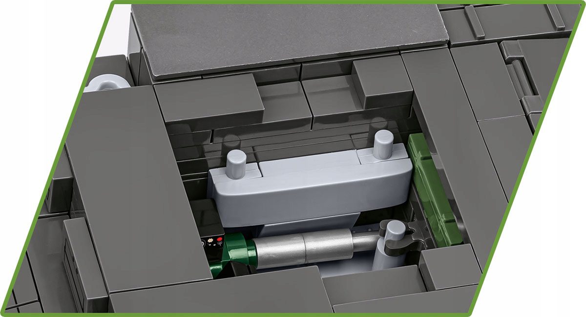 Klocki Cobi 2597 Czołg Panzerkampfwagen II Ausf. F Niemiecki Czołg Lekki - obrazek 9