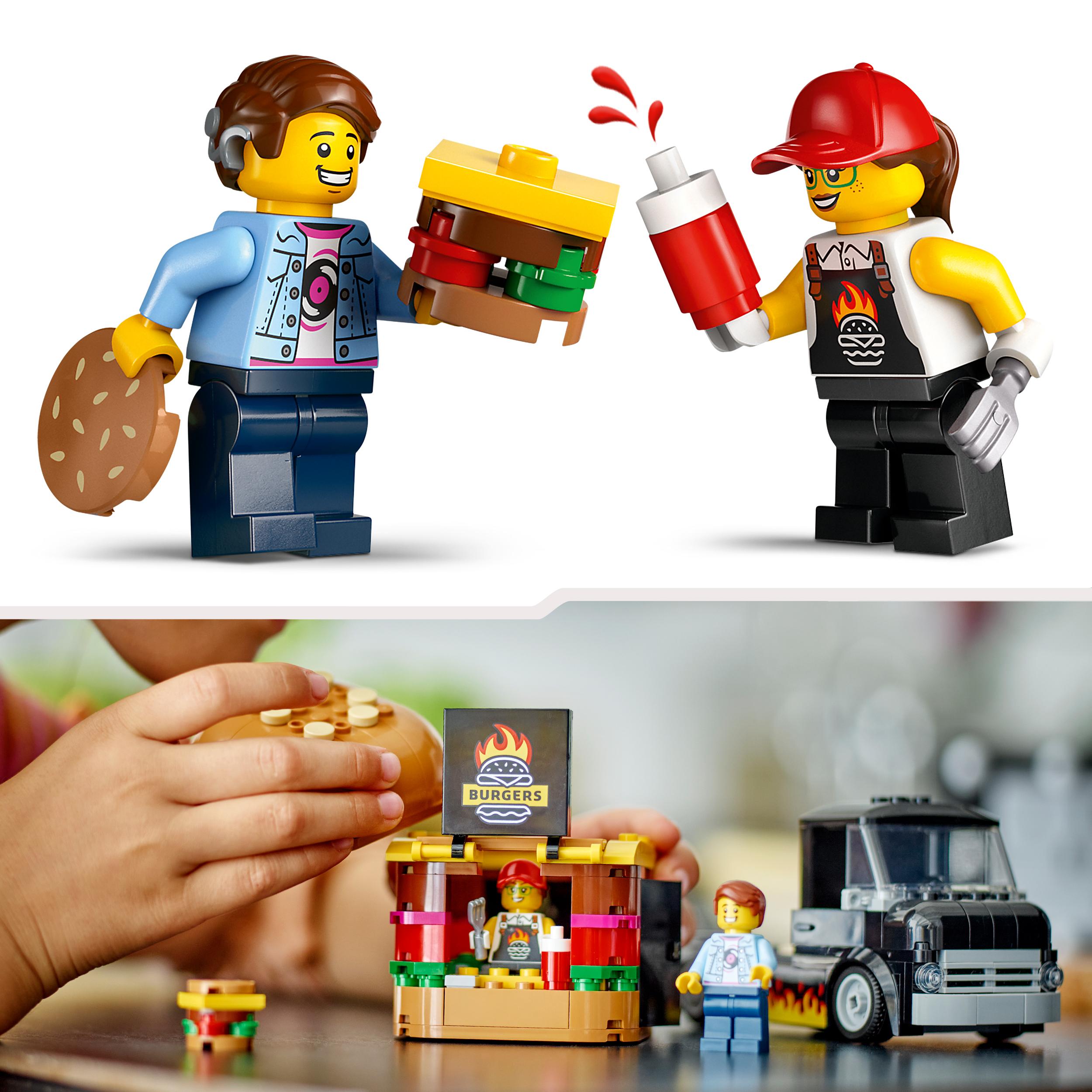 Klocki Lego City 60404 Ciężarówka Z Hamburgerami Foodtruck 194 el. - obrazek 6