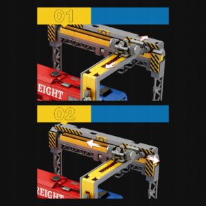 Klocki Reobrix 66021A Lokomotywa Towarowa Diesel G2000