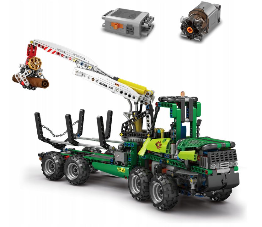 Klocki Mould King 19006 RC Pneumatyczny Żuraw Leśny 938 el. - obrazek 10