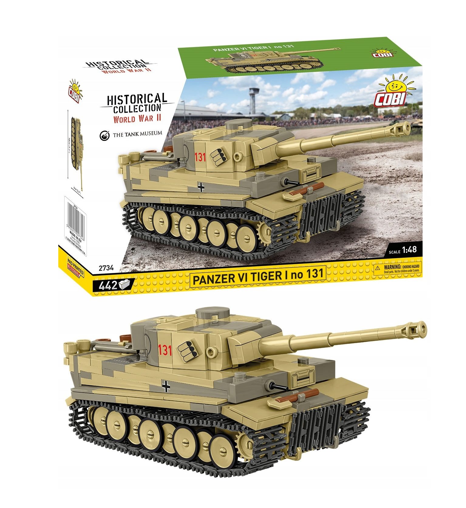 Klocki Cobi 2734 Tiger 131 wraz z kartonem