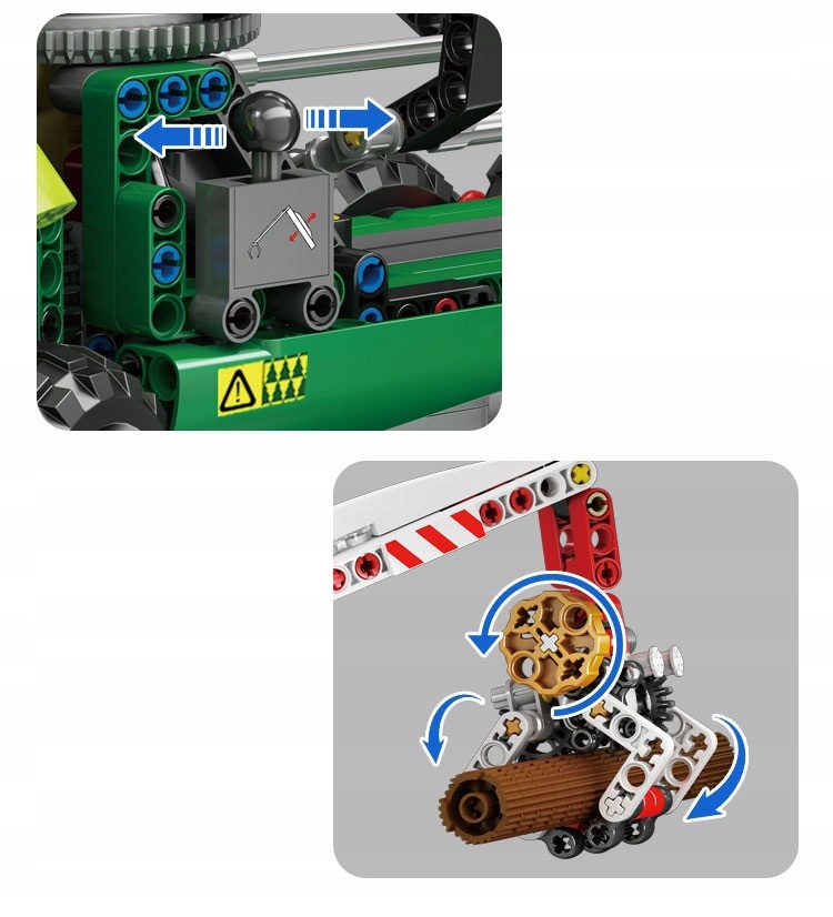 Klocki Mould King 19006 RC Pneumatyczny Żuraw Leśny 938 el. - obrazek 11