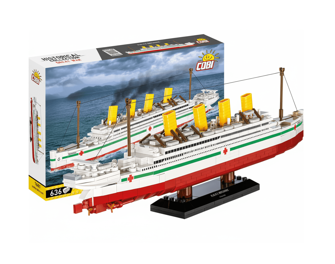 Klocki Cobi 1681 HMHS Britannic wraz z kartonem