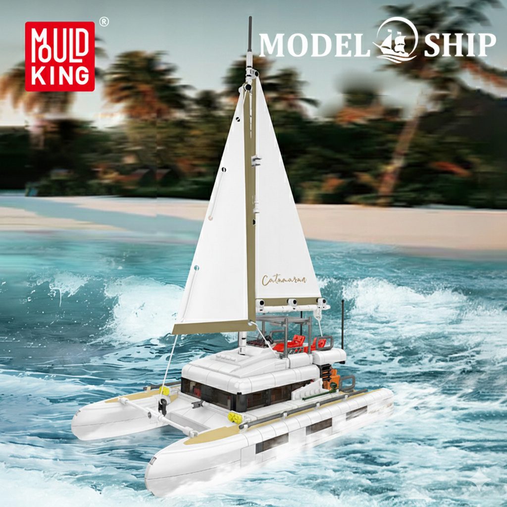 Klocki Mould King 10217 Katamaran Statek 890 el. - obrazek 6