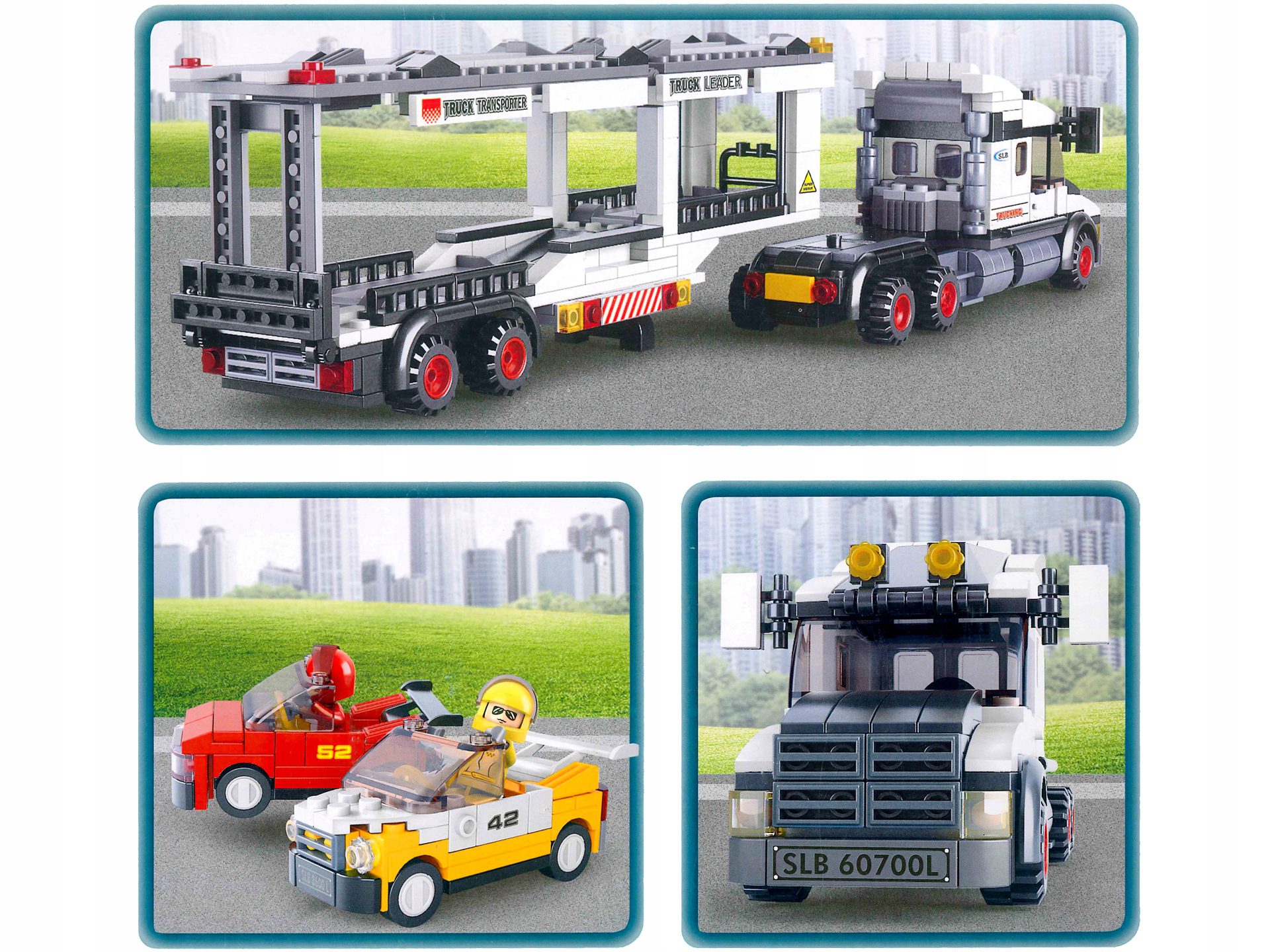 Klocki Sluban B0339 Laweta z Samochodami 638 el. - obrazek 6