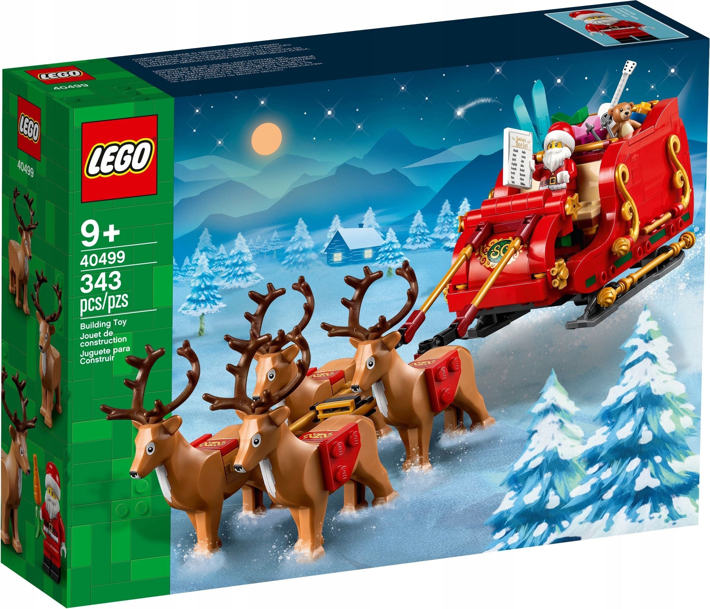 Klocki LEGO 40499 Sanie Świętego Mikołaja 343 el. - obrazek 3