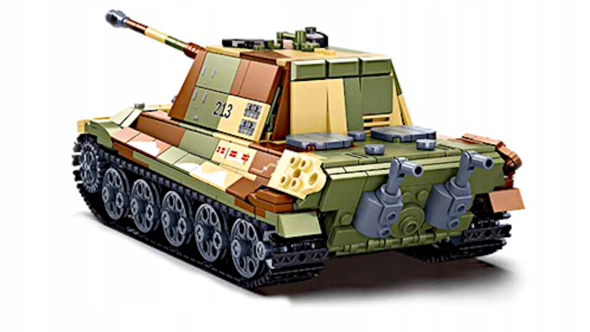 Klocki Sluban B980 Czołg Panzer VI Ausf. B Königstiger/Jagdtiger 2w1 930 el. - obrazek 5