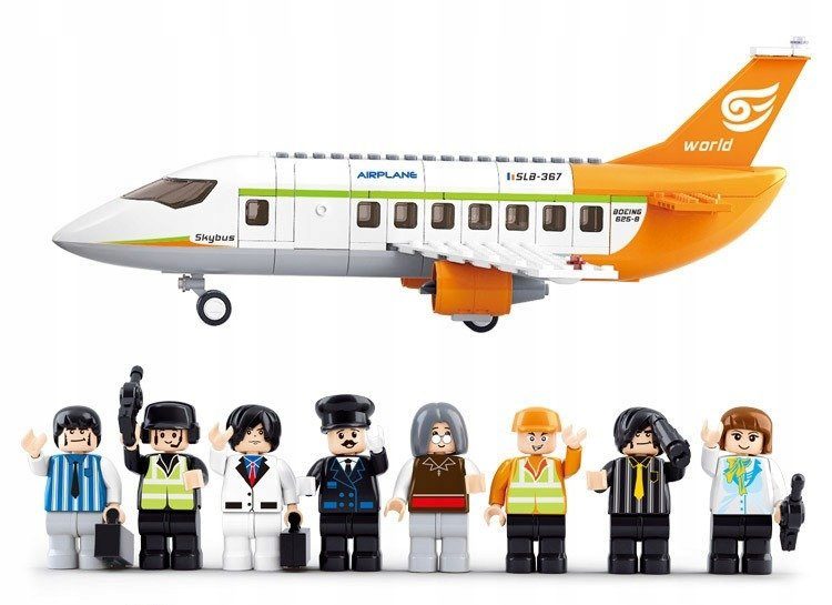 Klocki Sluban B0367 Samolot z Terminalem i Wieżą Lotów 678 el. - obrazek 4