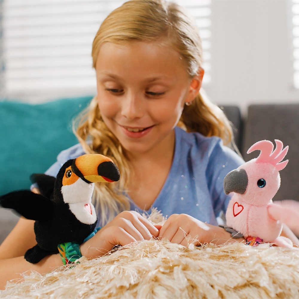 HAPPY YAPPERS Kakadu - Wesołe Gadułki, Interaktywny Zwierzak Zabawka - obrazek 5