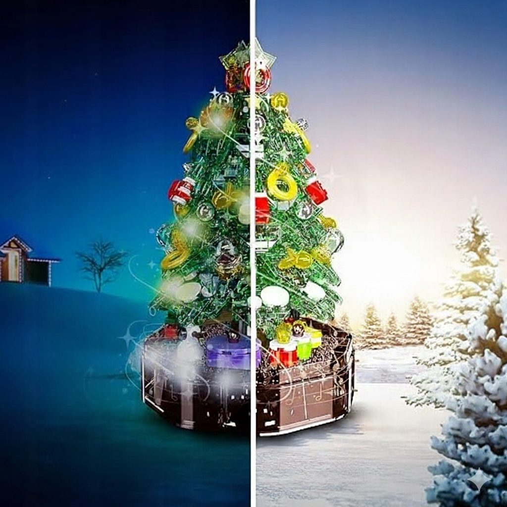 Klocki Mould King 10090 Podświetlana Choinka Pozytywka 688 el. - obrazek 8