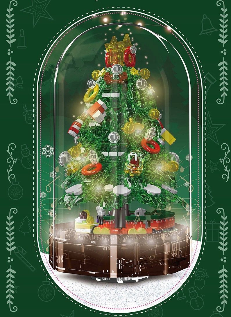 Klocki Mould King 10090 Podświetlana Choinka Pozytywka 688 el. - obrazek 4