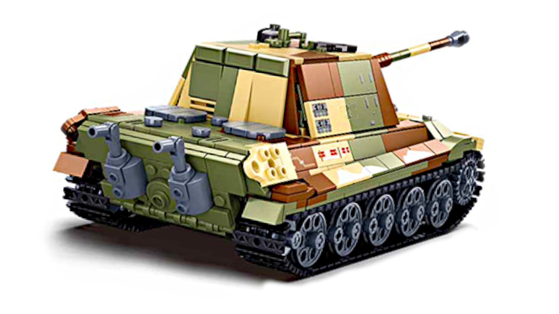 Klocki Sluban B980 Czołg Panzer VI Ausf. B Königstiger/Jagdtiger 2w1 930 el. - obrazek 7