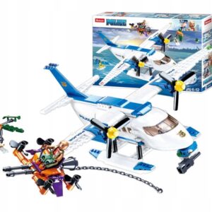 Klocki Sluban B0826 Wodny Samolot Policyjny 380 el. Prezent dla Dzieci