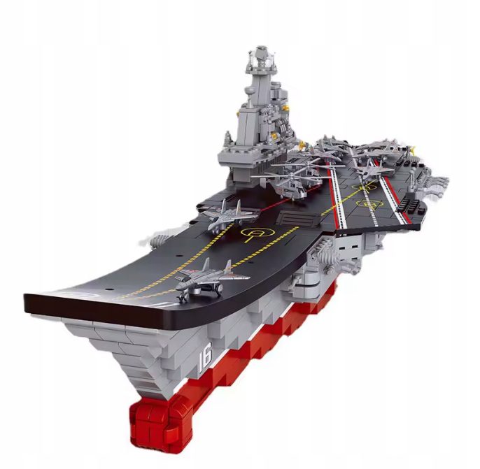 Klocki Sluban B0388 Lotniskowiec Wojenny Kuzniecow 89 cm 1875 el. Wojsko - obrazek 2