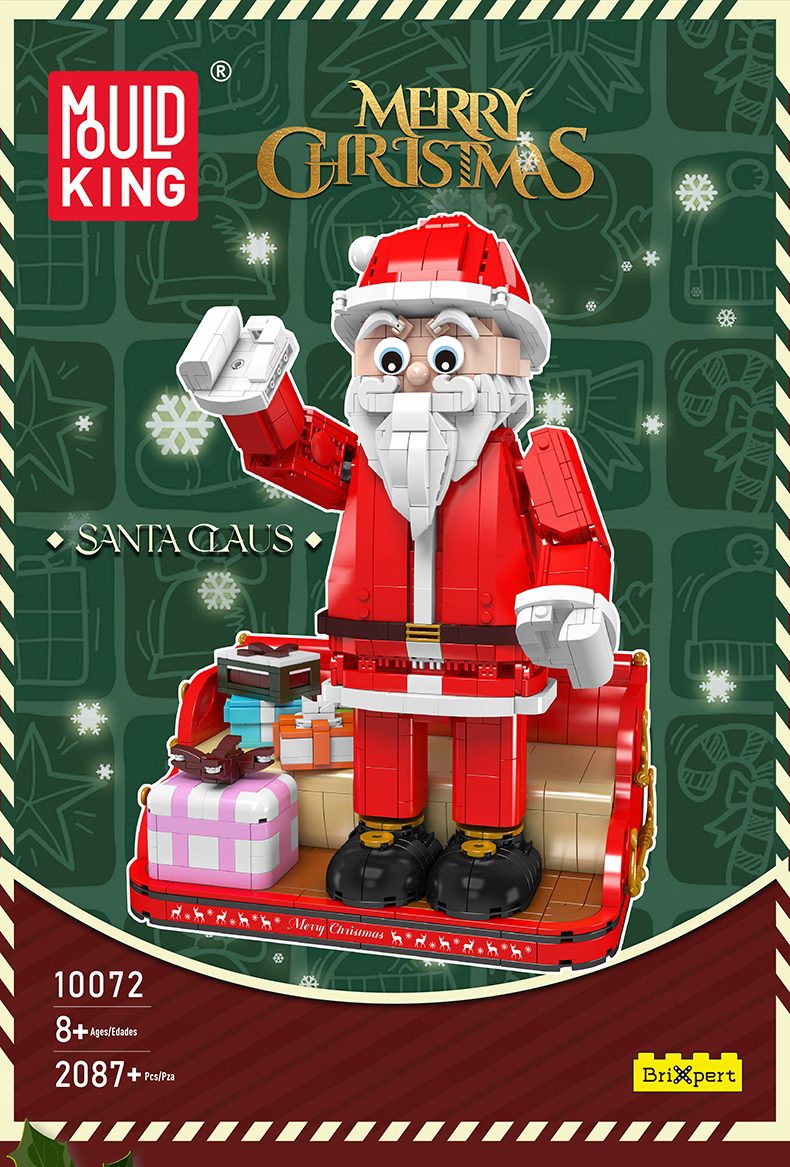 Klocki Mould King 10072 Święty Mikołaj Ruchoma Figurka 2087 el. - obrazek 7