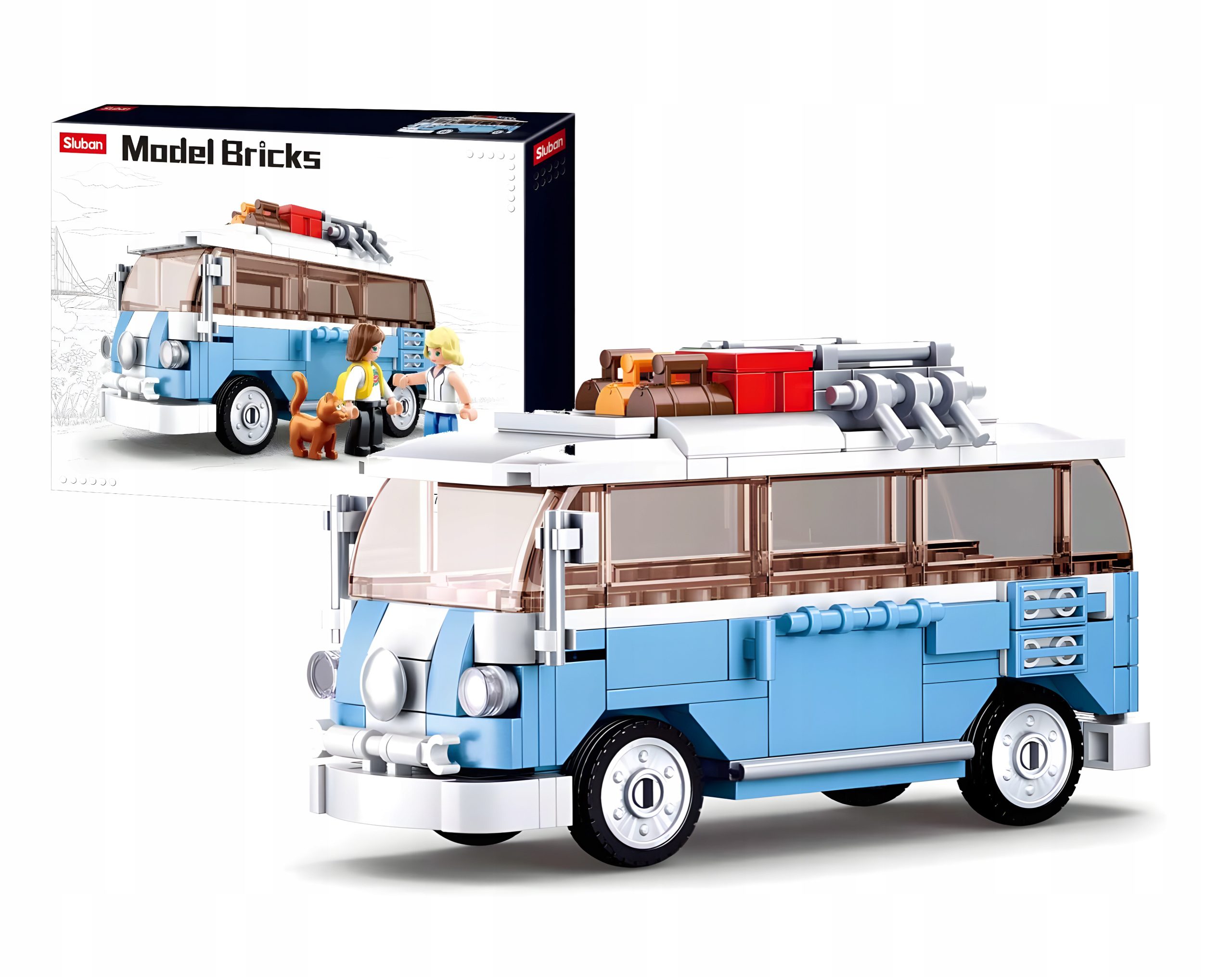 Klocki Sluban B0707 Bus Transporter Kamper 227 el. dla Dzieci