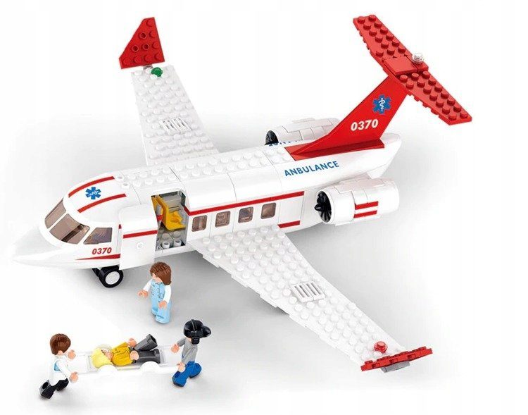 Klocki Sluban B0370 Samolot Lotniczego Pogotowia Ratunkowego 335 el. - obrazek 4
